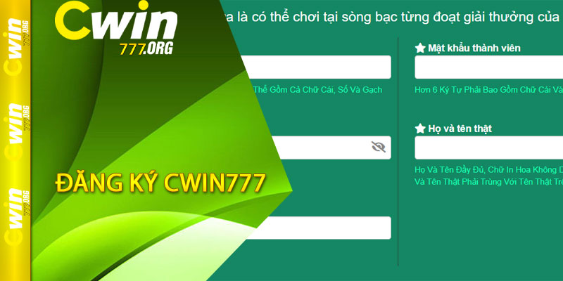 đăng ký cwin777